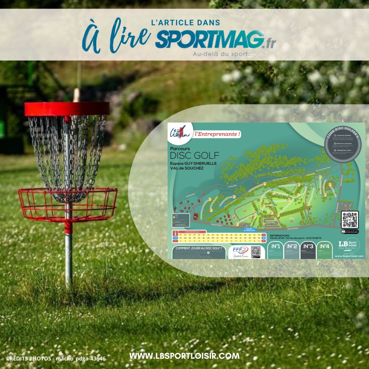 Le Disc Golf s’impose à Liévin, LB Sport Loisir y participe !