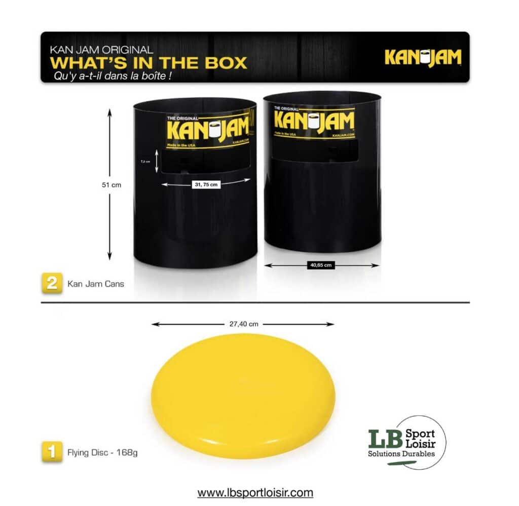 ORIGINAL GAME SET Disc Game KANJAM LB Sport Loisir