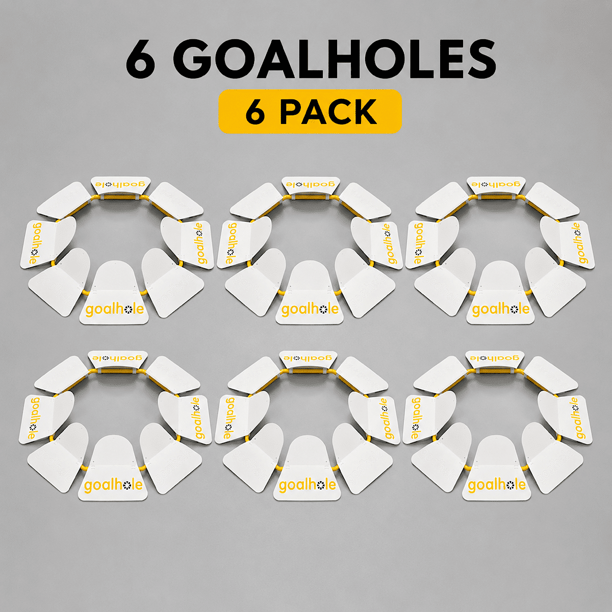 Pack de 6 Nouveaux Bogeys Mobiles de Footgolf | Goalhole