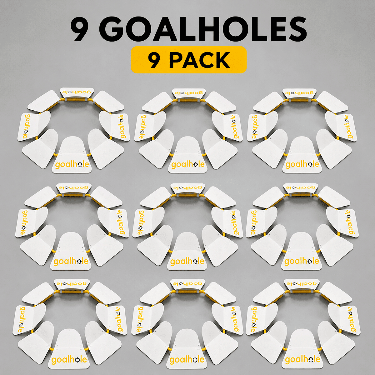 Pack de 9 Nouveaux Bogeys Mobiles de Footgolf | Goalhole
